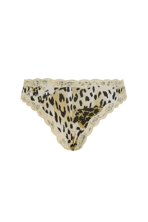 Spell Snow Leopard Lace Brief