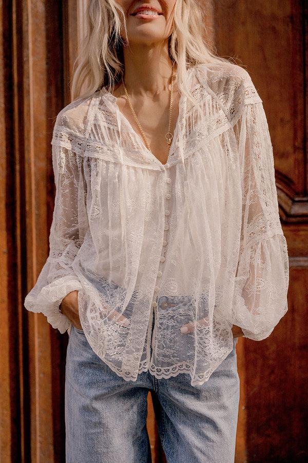 Spell Teodora Lace Blouse