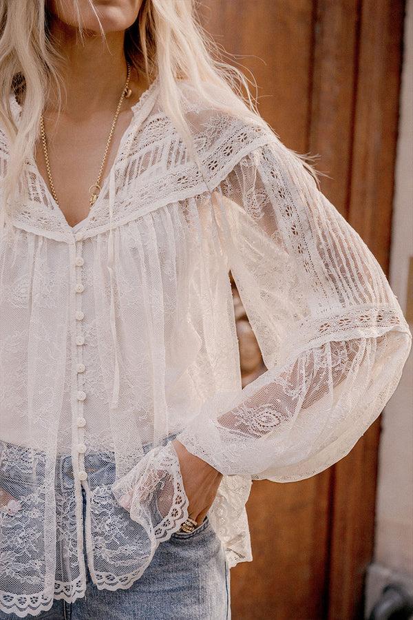 Spell Teodora Lace Blouse