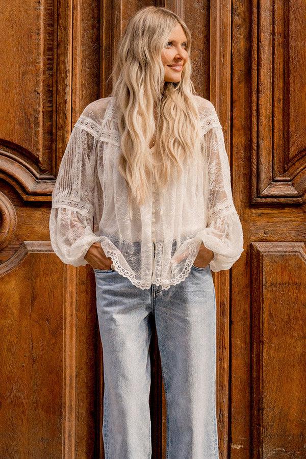 spell Teodora Lace Blouse
