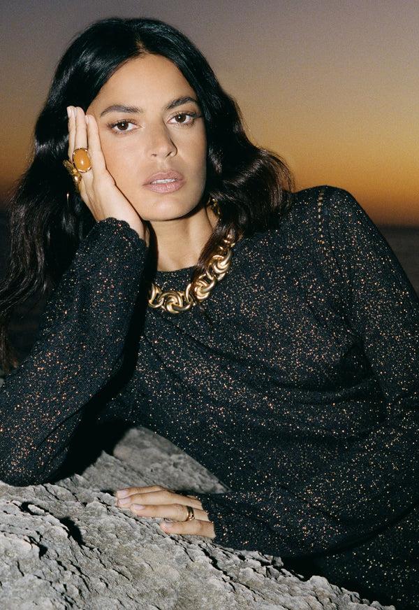 Spell The Moss Knit Backless Maxi Dress