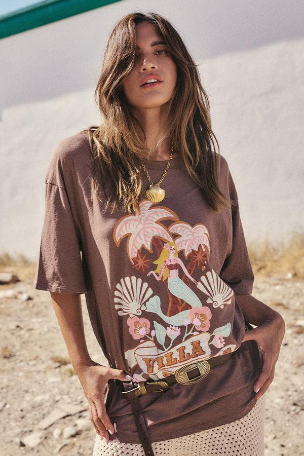 Spell Villa Tropic Oversized Biker Tee