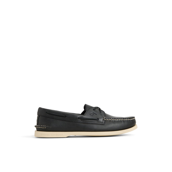 sperry top sider Authentic Original™ 2-Eye Cross Lace Boat Shoe Black