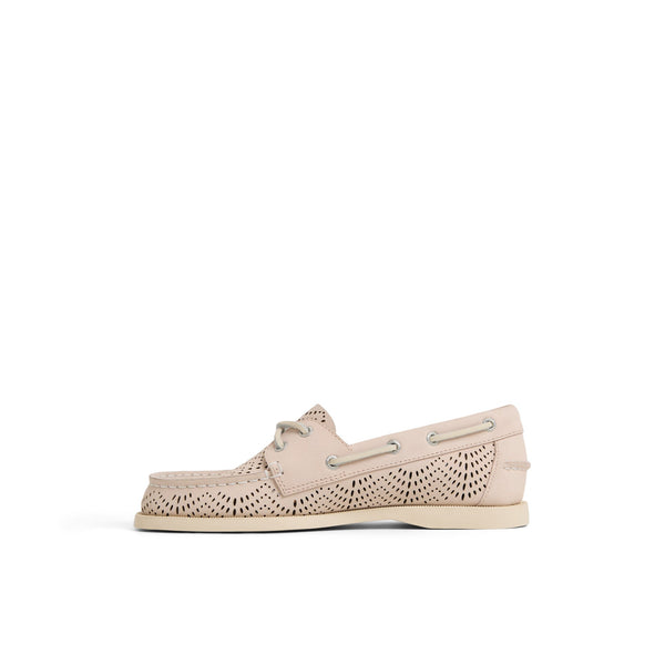 Sperry Top Sider Authentic Original™ 2 Eye Perforated Boat Shoe Light Sage