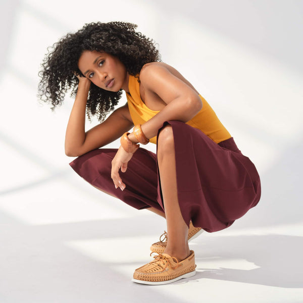 Sperry Top Sider Authentic Original™ 2 Eye Woven Boat Shoe Tan