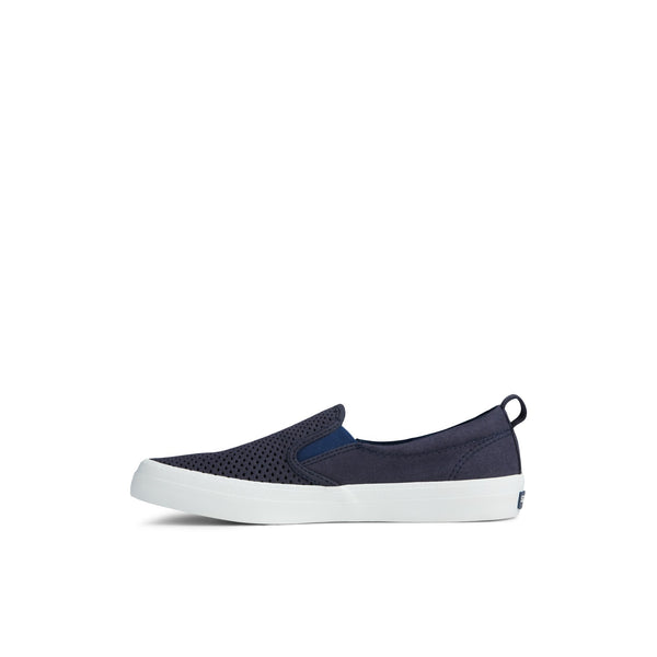 Sperry Top Sider Crest Twin Gore Perforated Slip On Sneaker Navy