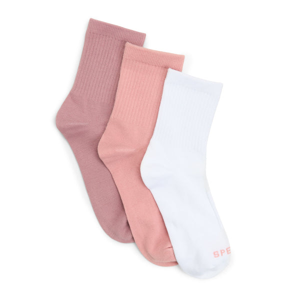 sperry top sider Ladies 3-Pack Short Crew Socks Open Purple