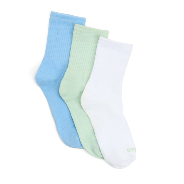 sperry top sider Ladies 3-Pack Short Crew Socks Open Purple