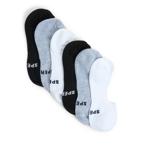 sperry top sider Ladies 5-pack No-Show Socks Black multi