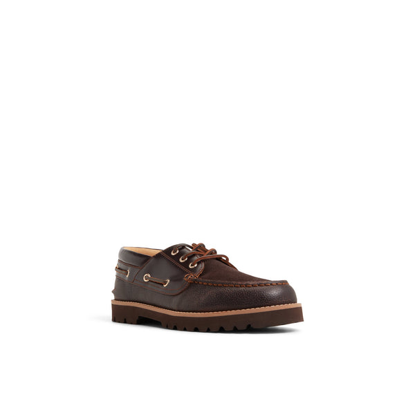 Sperry Top Sider Newton 3 Eye Lug Boat Shoe Dark Brown