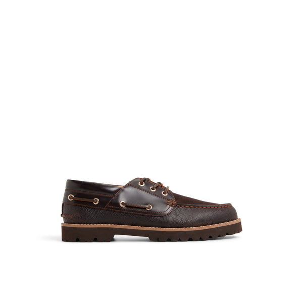 sperry top sider Newton 3 Eye Lug Boat Shoe Dark brown
