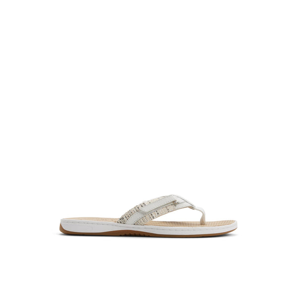 sperry top sider Seafish 1 Thong Sandal Silver
