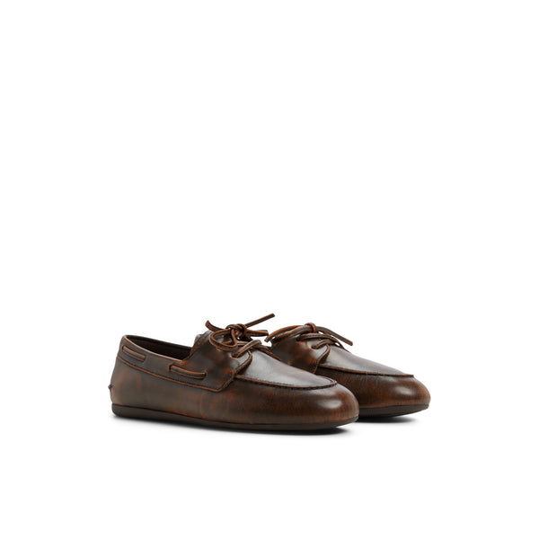 Sperry Top Sider Sperry X Aritzia Slim Boat Shoe Dark Brown