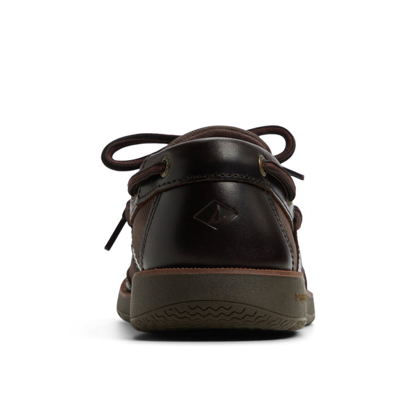 Sperry Top Sider Surveyor 2 Eye Boat Shoes Dark Brown