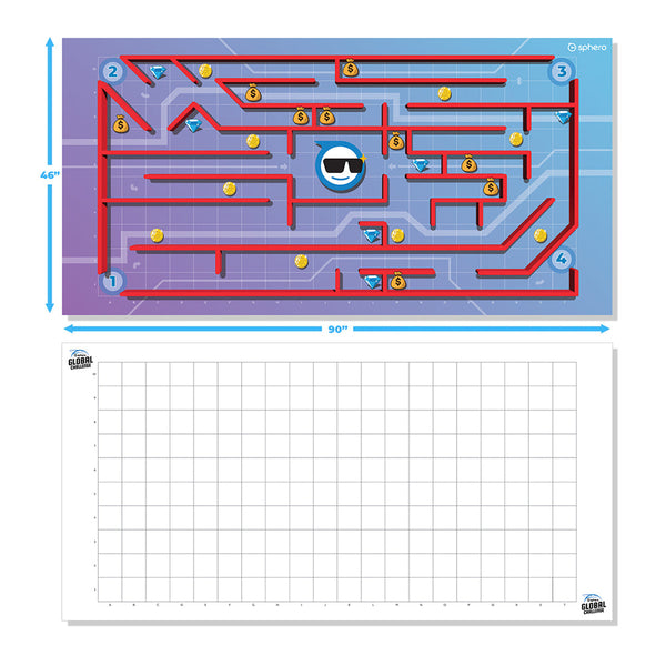 Sphere Maze & Grid Code Mat