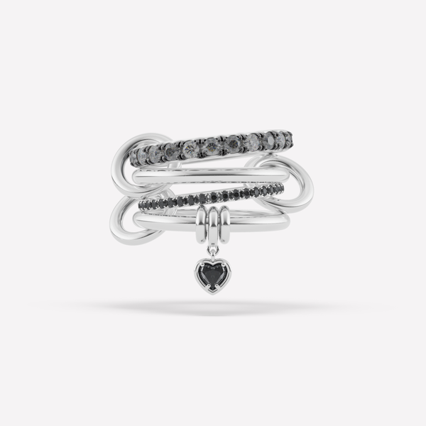 spinelli kilcollin Inara Heart Silver Noir