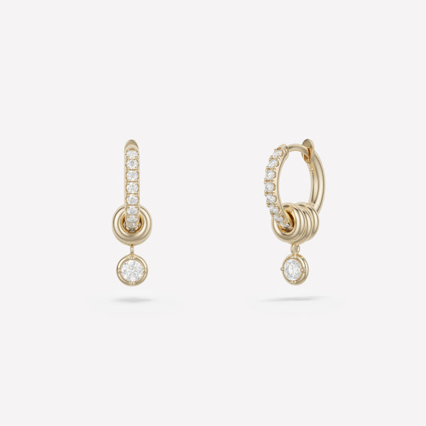 spinelli kilcollin Zahra Pavé Hoop Earrings