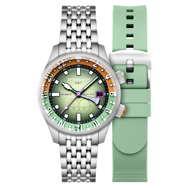 spinnaker Bradner GMT Automatic - SpongeBob SquarePants Bubbly Grins Limited Edition Red Reef