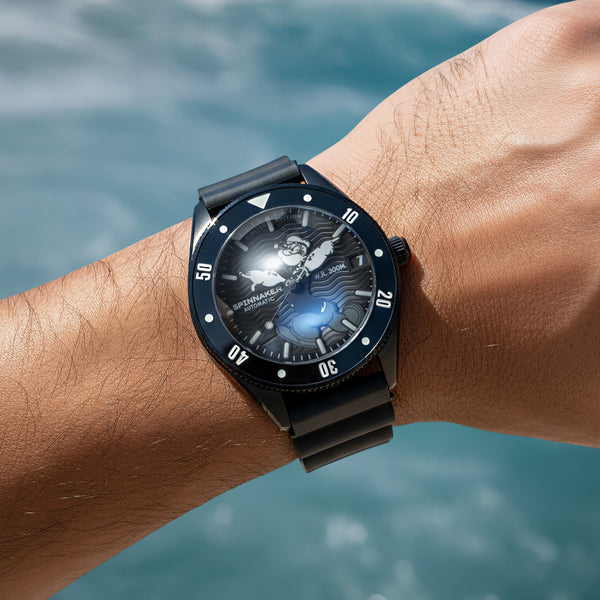 Spinnaker Challenger Automatic - Popeye Anchor Arms Limited Edition Red Reef