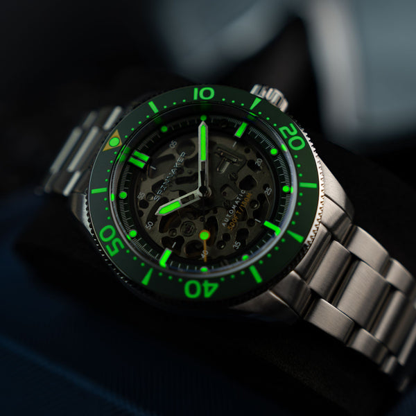 Spinnaker Croft 42 Skeleton Automatic Red Reef