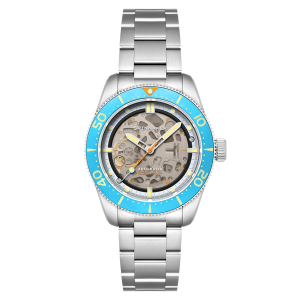 spinnaker Croft 42 Skeleton Automatic Red Reef