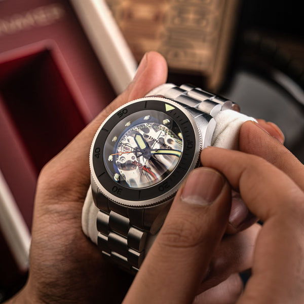 Spinnaker Piccard Skeleton Automatic Red Reef