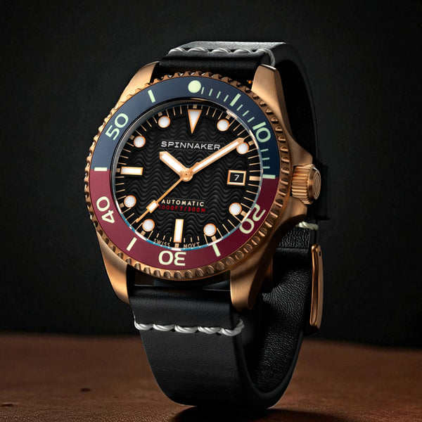 Spinnaker Tesei Bronze Swiss Automatic Red Reef