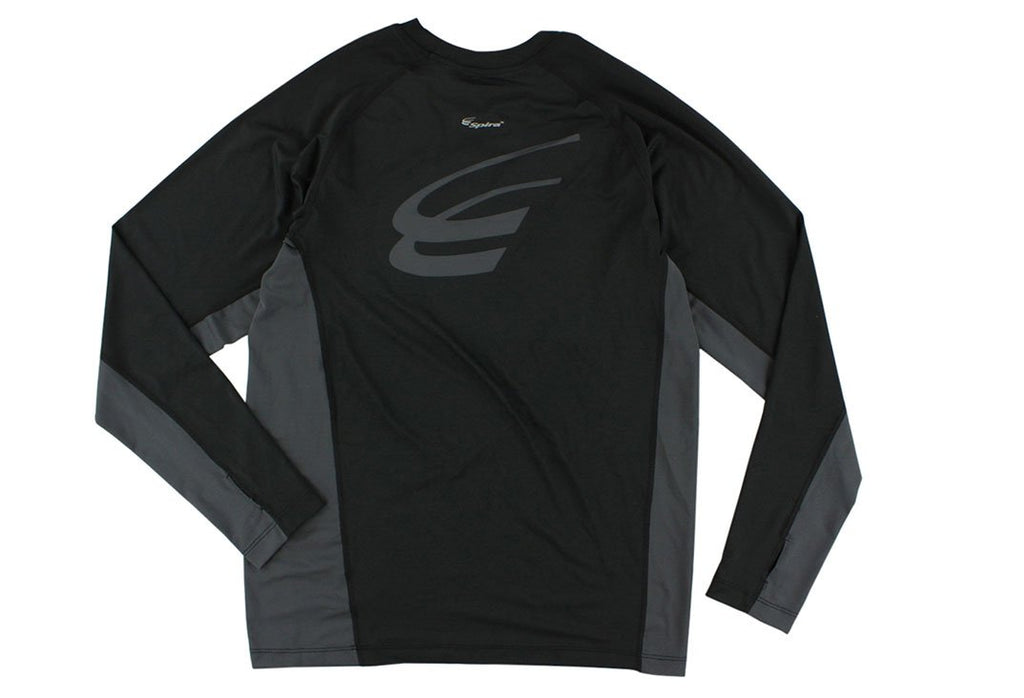 Spira Men's Stinger Crew Workout Long Sleeve Black / Grey