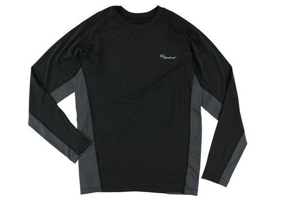 spira Men's Stinger Crew Workout Long Sleeve Black / Grey
