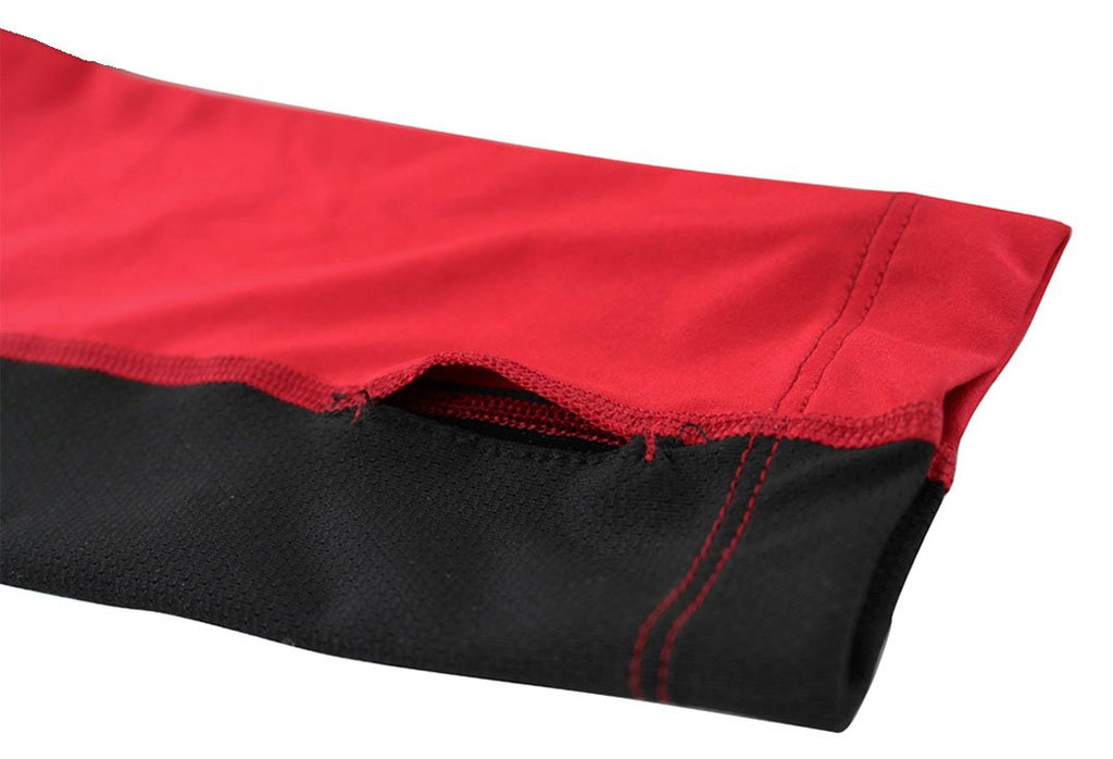 Spira Men's Stinger Crew Workout Long Sleeve Red / Black