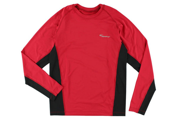 spira Men's Stinger Crew Workout Long Sleeve Red / Black