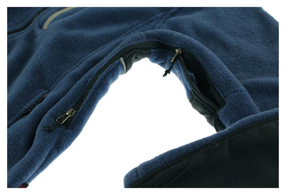 Spira Men's Tech Fleece Jacket Black / Navy