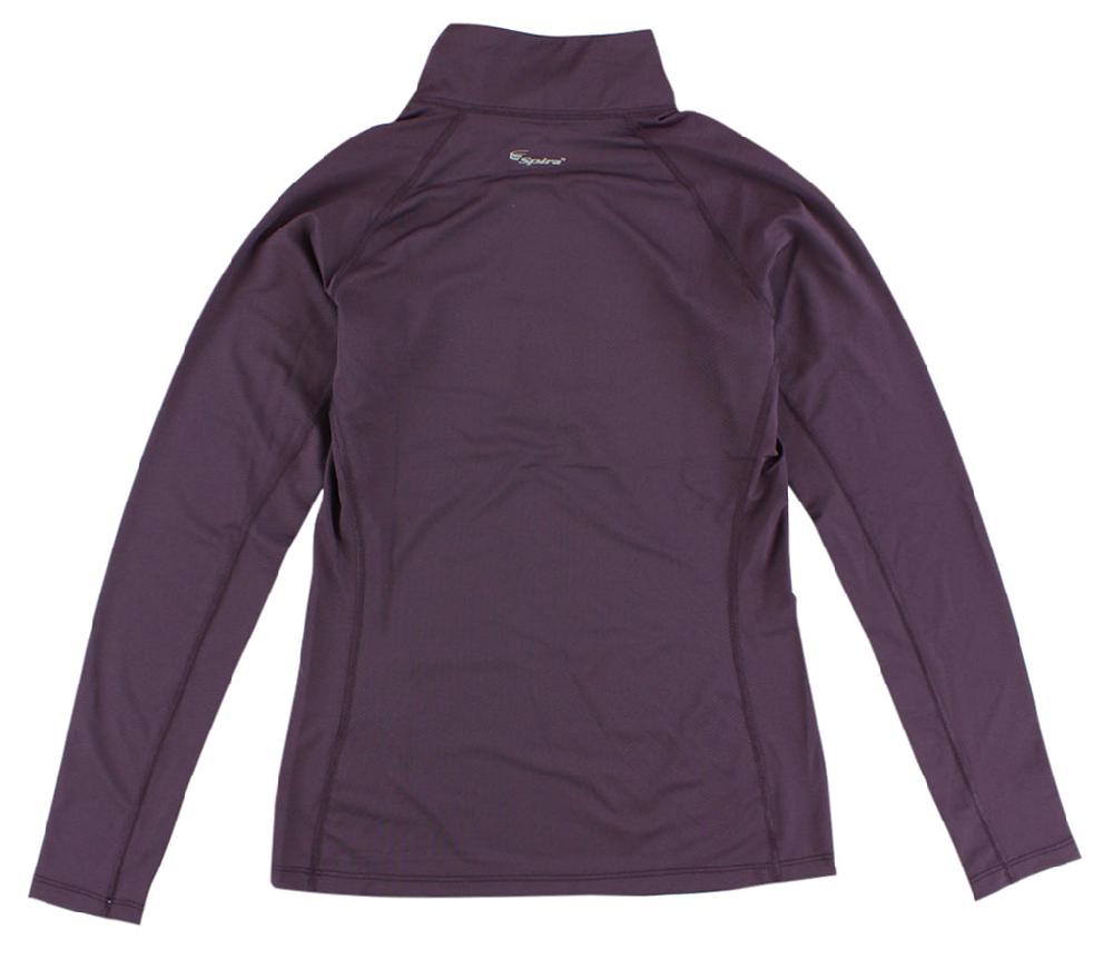 Spira Women's Easy Tech Long Sleeve Zip Plum