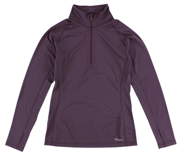spira Women's Easy Tech Long Sleeve Zip plum
