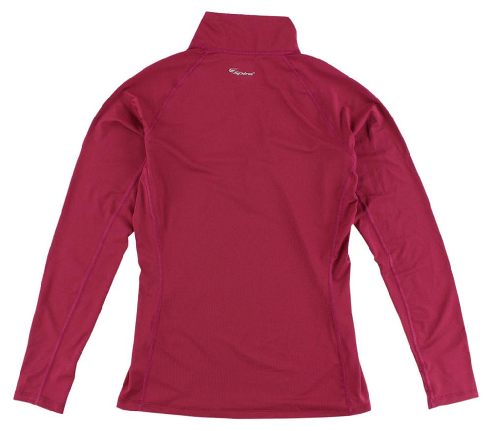 Spira Women's Easy Tech Long Sleeve Zip Red