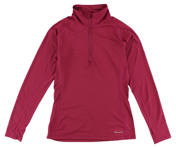 spira Women's Easy Tech Long Sleeve Zip red
