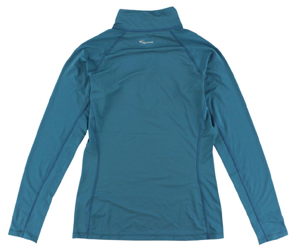 Spira Women's Easy Tech Long Sleeve Zip Sea Blue