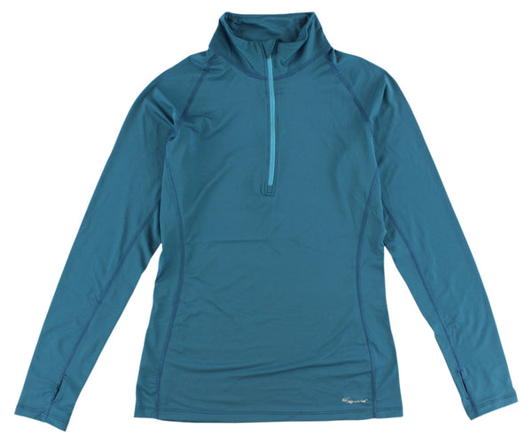 spira Women's Easy Tech Long Sleeve Zip Sea Blue