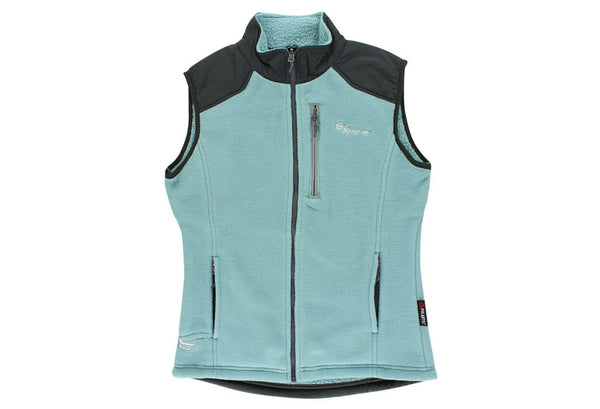 spira Women's Fleece Tech Vest Light Blue