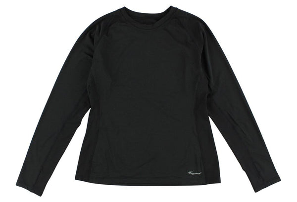 spira Women's Stinger Crew Workout Long Sleeve Black / Black
