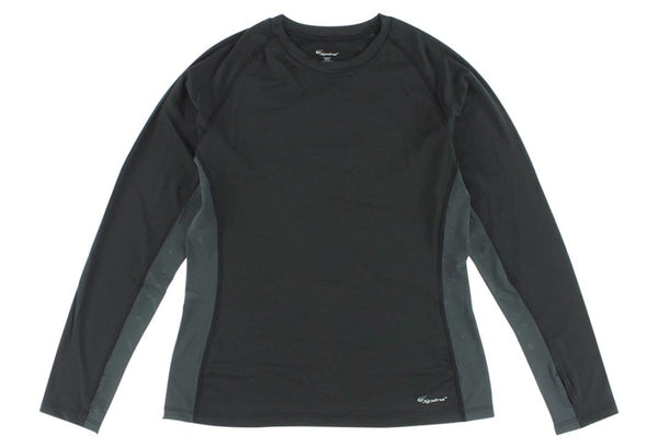 spira Women's Stinger Crew Workout Long Sleeve Black / Grey