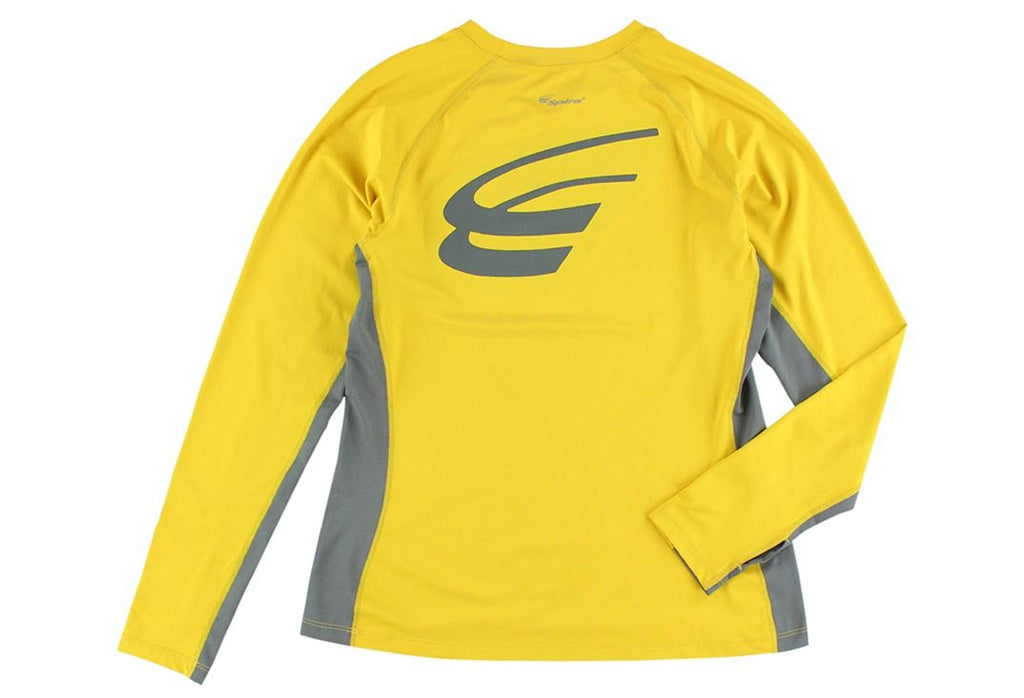 Spira Women's Stinger Crew Workout Long Sleeve Gold / Grey