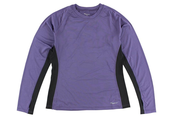 spira Women's Stinger Crew Workout Long Sleeve Purple / Black