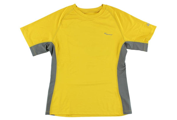 spira Women's Stinger Crew Workout Short Sleeve Gold / Grey