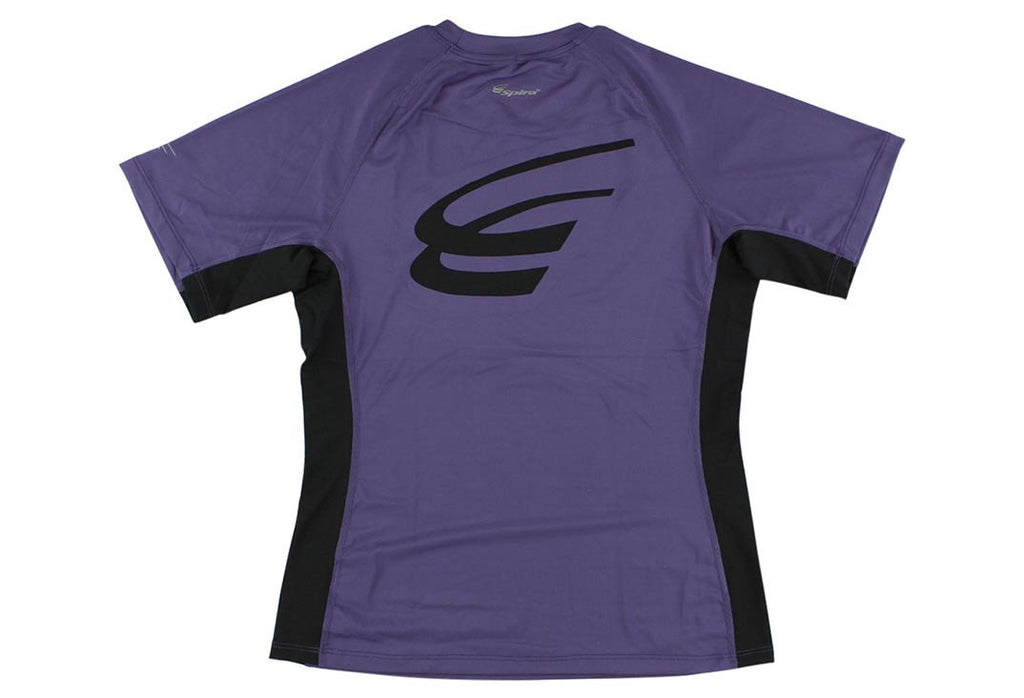 Spira Women's Stinger Crew Workout Short Sleeve Purple / Black