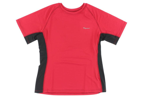 spira Women's Stinger Crew Workout Short Sleeve Red / Black