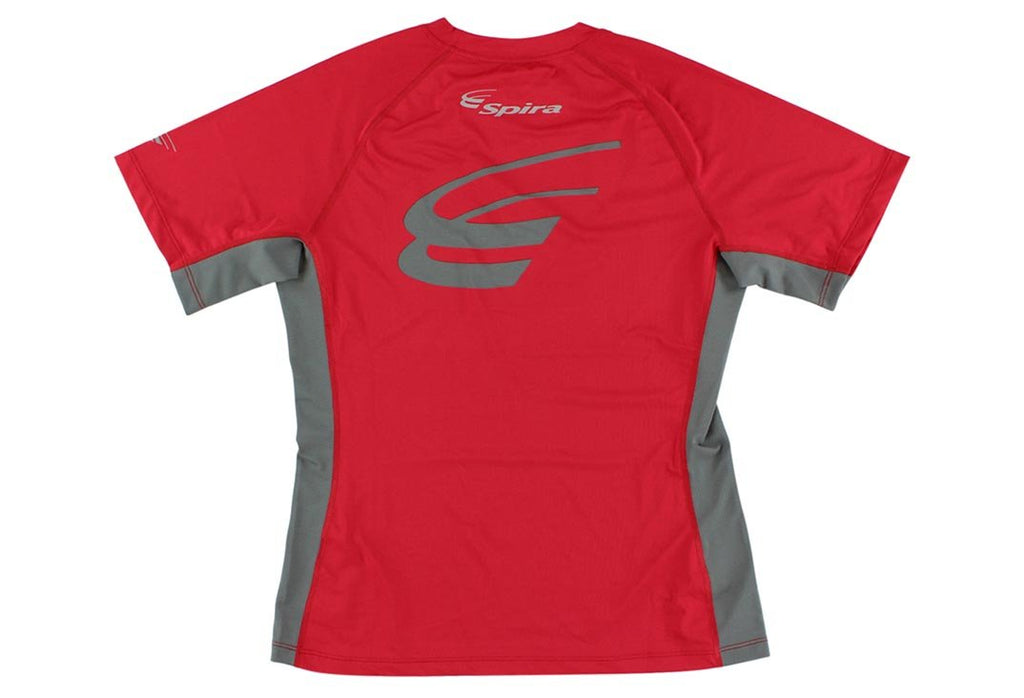 Spira Women's Stinger Crew Workout Short Sleeve Red / Grey