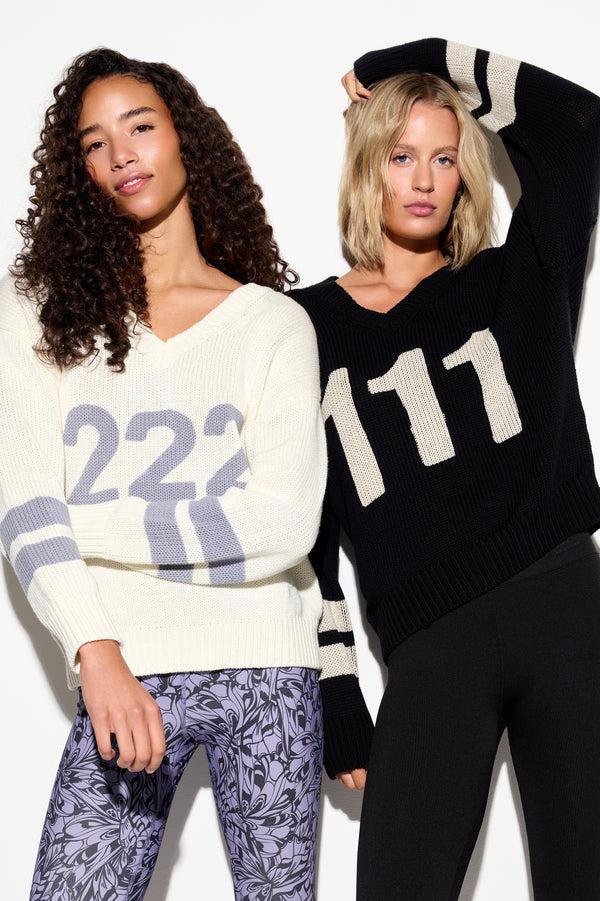 Spiritual Gangster 222 Optimist Jax Sweater VINTAGE WHITE