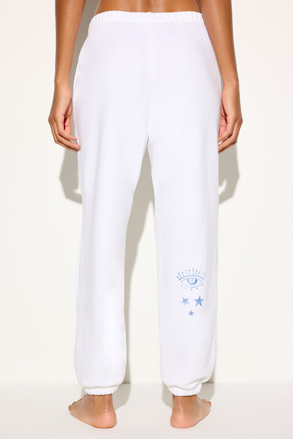 Spiritual Gangster 444 Protect Eden Sweatpant WHITE
