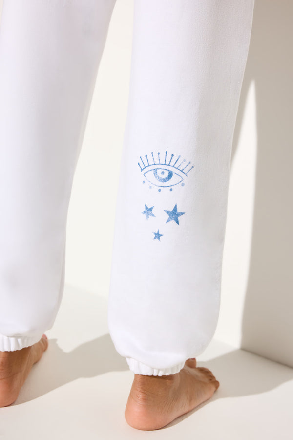 Spiritual Gangster 444 Protect Eden Sweatpant WHITE